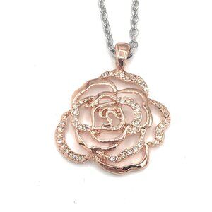BLUSHING ROSETTE Retired lia sophia necklace